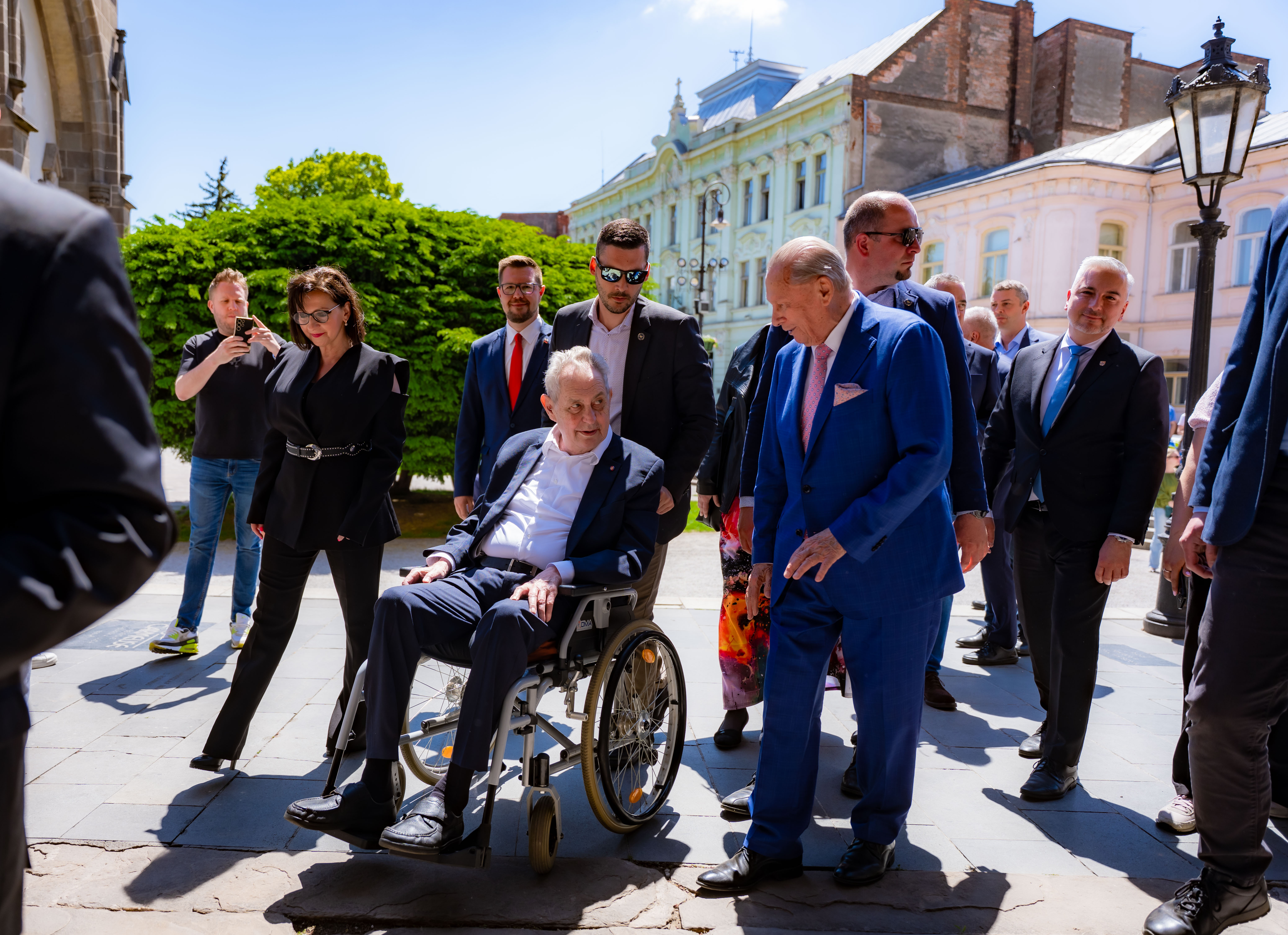 Prezident ZEMAN V Kosiciach so Schusterom -1-37